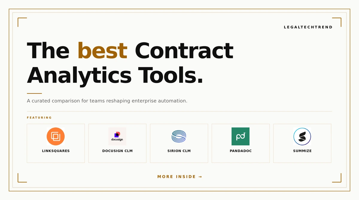 best contract analytics tools
